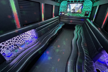 Kingsport Limo Bus Interior