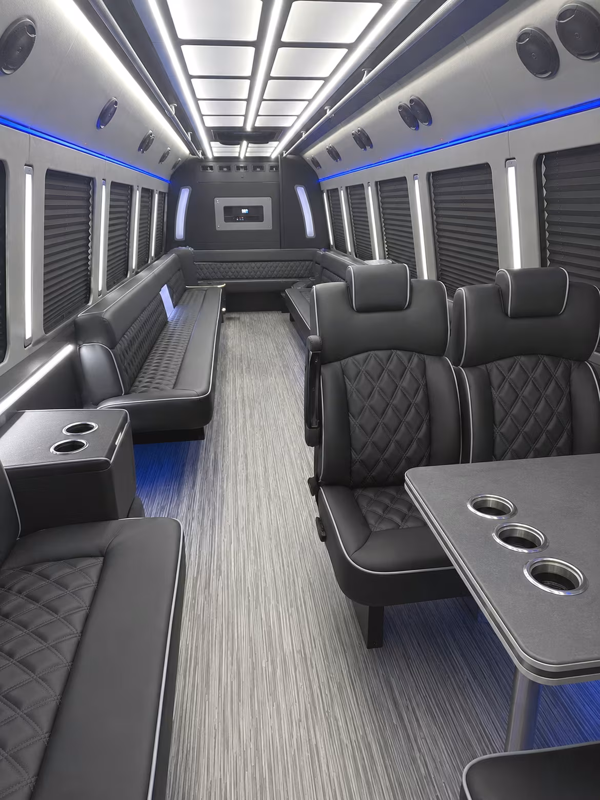 kingsport 25 passenger party bus inside
