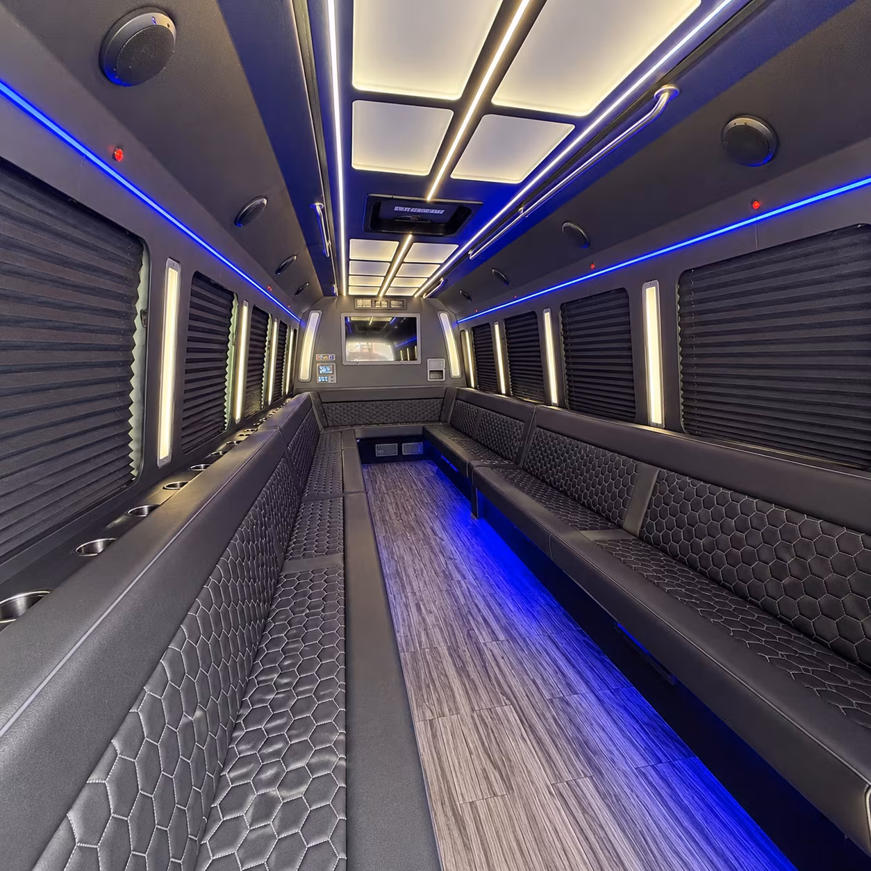 kingsport 30 passenger party bus interior
