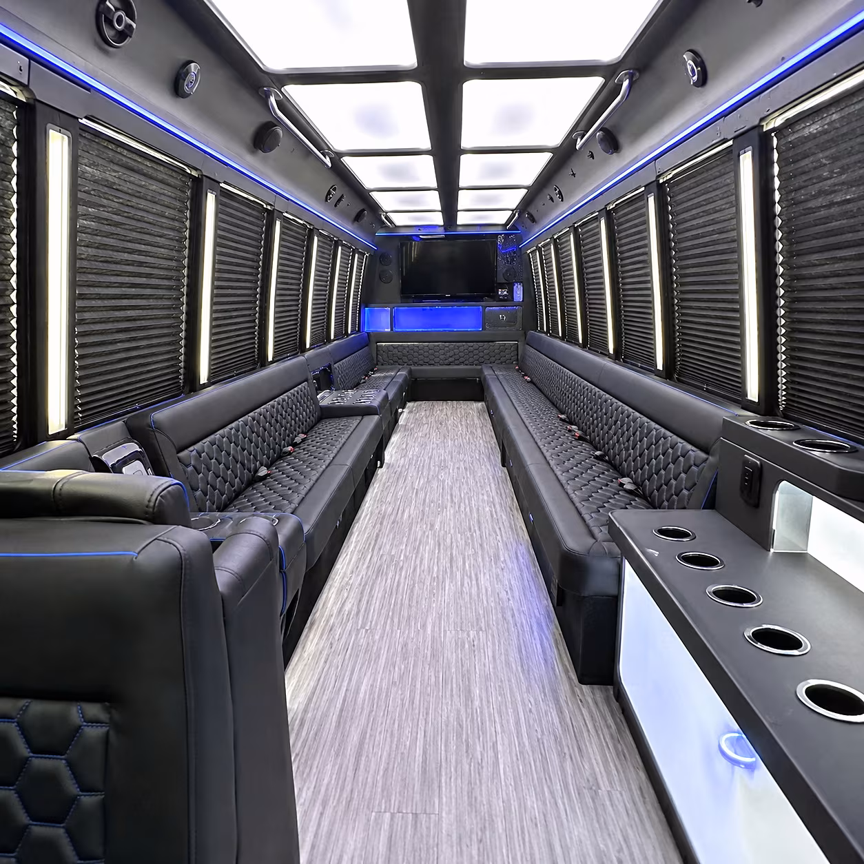 kingsport party bus rental interior